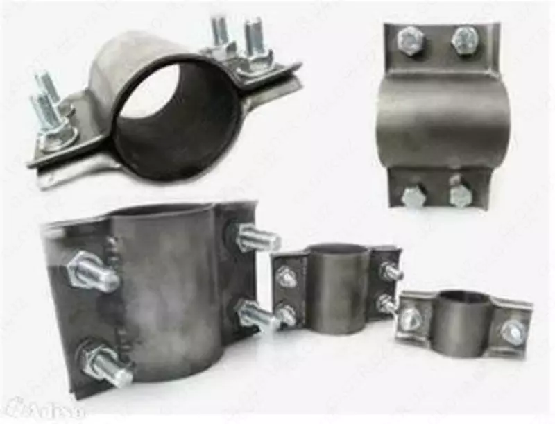 Хомут стальной ремонтный для труб DN65 (75-76) - 196 000 сум