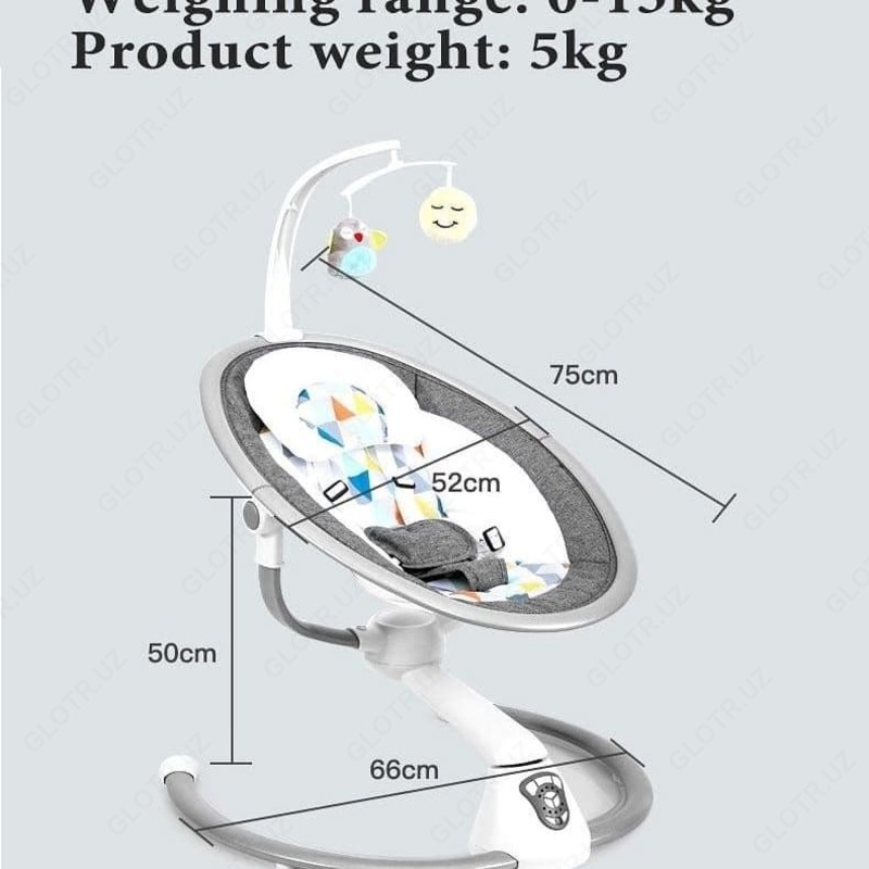 Комфортные и функциональные электрокачели-шезлонг Детский транспорт
