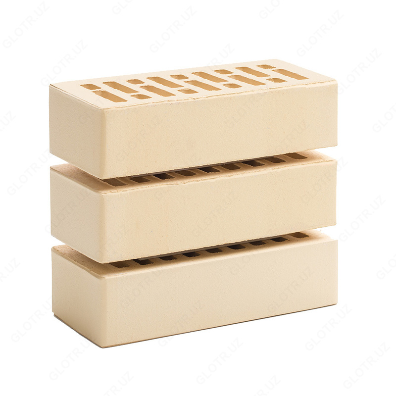 Кирпич облицовочный Строма пустотелый М150 250х120х88 мм 1 4NF солома/слоновая кость