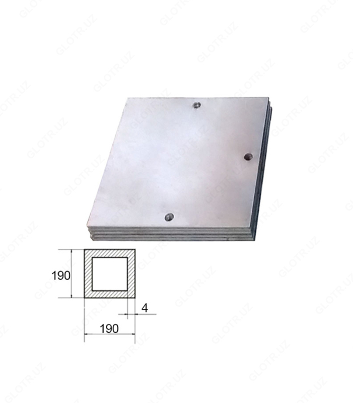Закладная пластина 190х190х4 мм