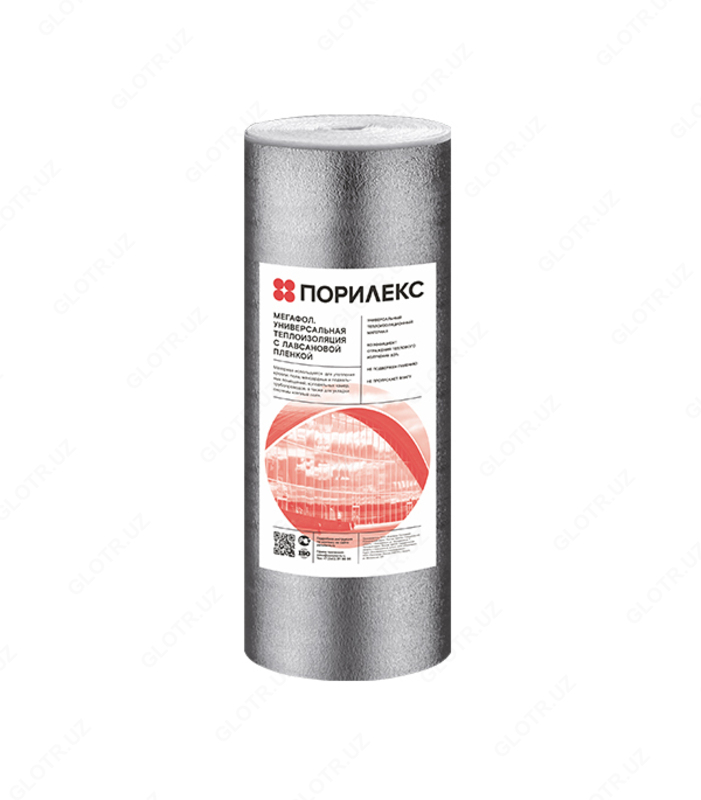 Теплоизоляция отражающая универсальная Порилекс НПЭ ЛП тип А 5 мм 1х25 м