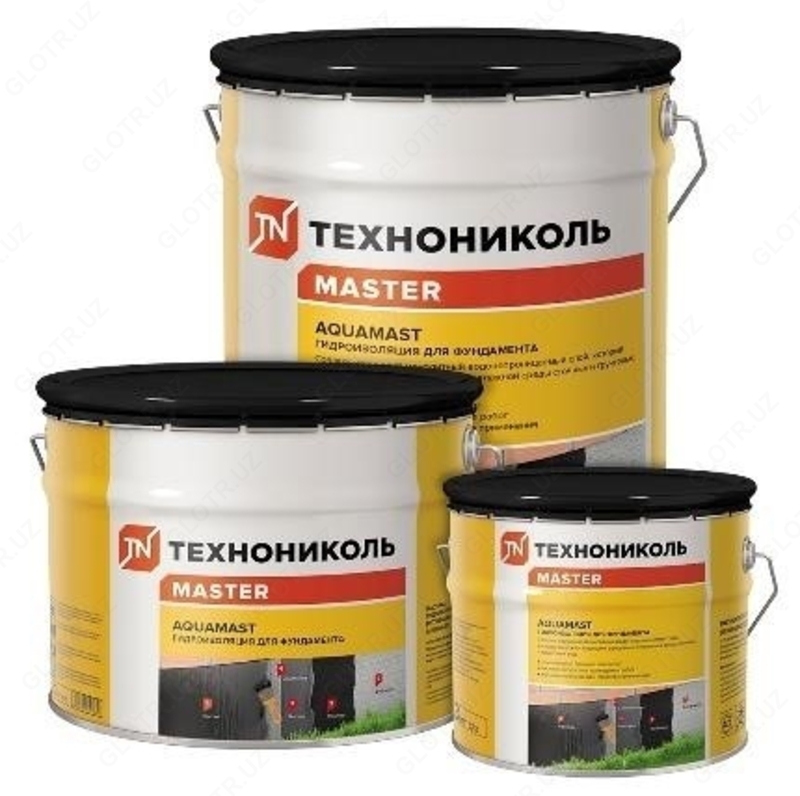  Technonikol AquaMast poydevori uchun bitum mastikasi 18 kg - 