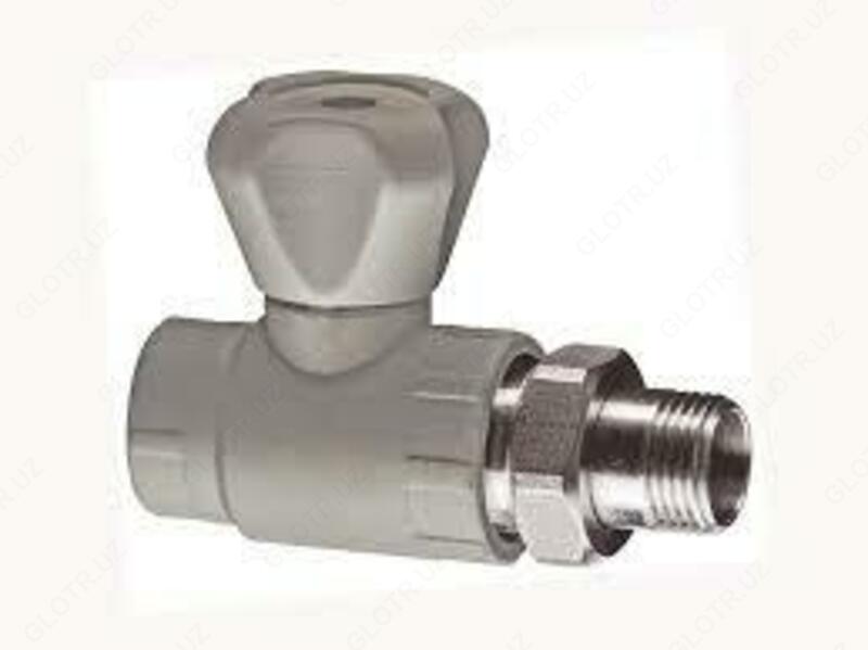 Кран полипропиленовый для радиаторов угловой