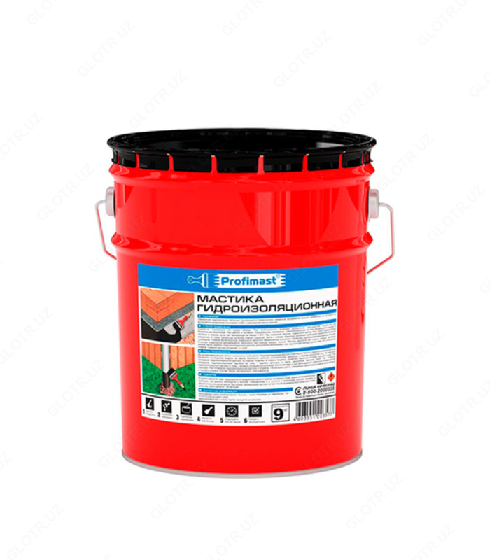  Мастика гидроизоляционная Profimast 9 кг/10 л - 