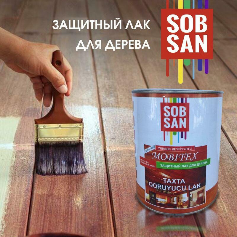 SOBSAN ЛАК Глянцевое  декоративное покрытие для защиты