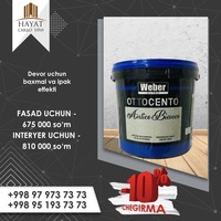 WEBER brendidan OTTOCENTO boyoqlari (fasad uchun)