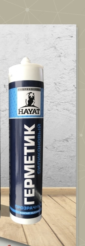 Герметик силиконовый прозрачный Hayat
