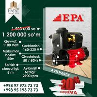 Avtomatik EPA EVN-A1100-3 suv nasosi - 1 200 000 so'm