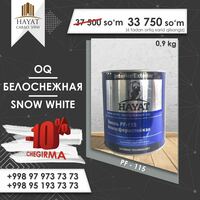 Ob-havoga chidamli emal PF-115 Hayat (3 kg / qor-oq)