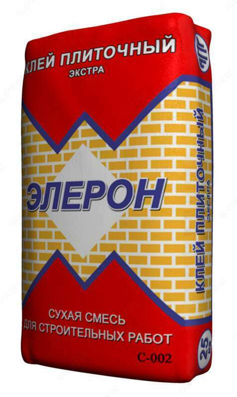  Клей плиточный ЭЛЕРОН Усиленный (25 кг) - 
