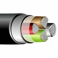 1 kV AVVG 3x50 + 1x25-1 kuchlanishlari uchun plastik izolyatsiyali simi