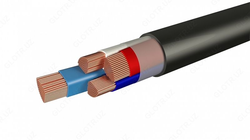 Plastmassa izolyatsiyasi mis PVX va VVG 5x4 (kutish holatida) -1 bilan simlar