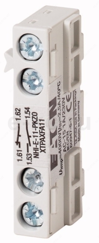  Стандартный доп. контакт EATON NHI-E-11-PKZ0  1НО  1НЗ  фронтальная установка - 