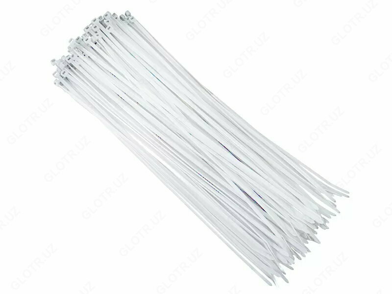 Хомут нейлоновый 5*350 (уп/100шт) NURA