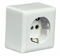  Mutlusan Наружная розетка с/з с крышкой - 