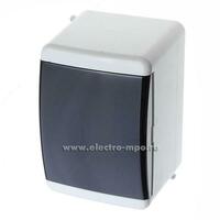 Plastmassa. tarqatish qalqon int. BVO 40-12 shaffof toq sariq 12 mod. IP41