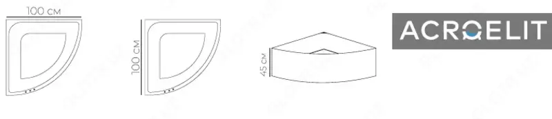 Acroelit 100/100 burchakli vanna - 1 700 000 so'm