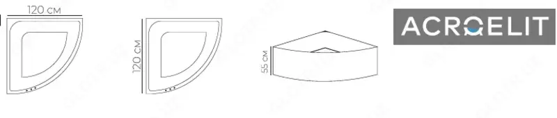 Acroelit 120/120 burchakli vanna - 1 890 000 so'm