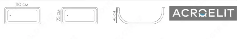  Ванна ACROELIT 110/80 - 