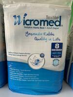 Подгузники для взрослых Wicromed medium №2 8 шт + влажные салфетки Pure 120 шт