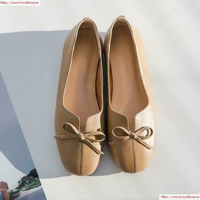 Женские балетки из натуральной кожи без шнуровки; мягкие удобные балетки на плоской подошве; эспадрильи для отдыха; повседневные женские мокасины с бантом.