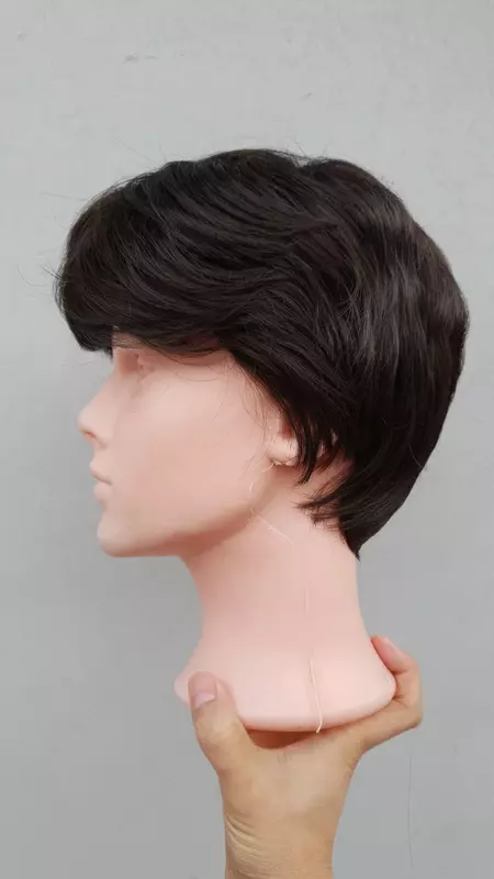   Мужской парик коричневый | Термостойкий | Натуральный вид | Ташкент