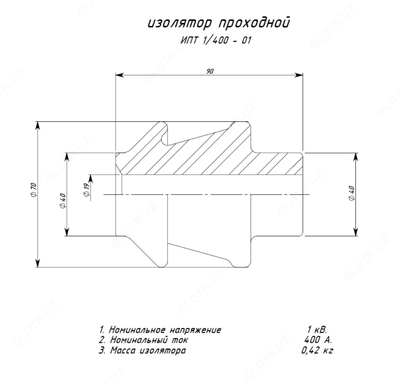 NK transformatori 400 kVA (IPT-1 / 400.01 izolatori) - Narx so&#039;rov asosida