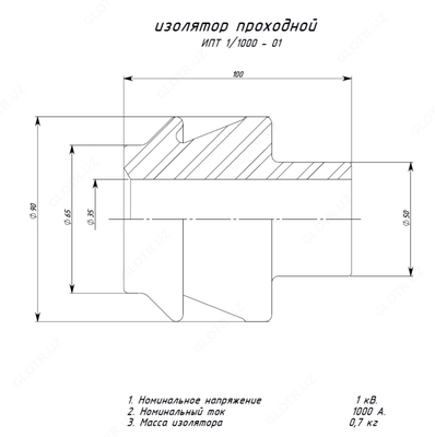 Izolyator IPT-1 / 1000.01 (LV transformatori 1000 kVA) - Narx so&#039;rov asosida