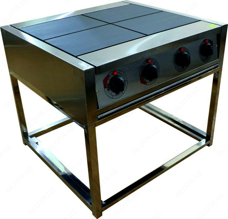 Электрическая плита четырех-конфорочная без жарочного шкафа