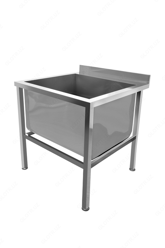  ВАННА МОЕЧНАЯ КОТЛОМОЙКА ЦЕЛЬНОСВАРНАЯ НЕРЖАВЕЮЩАЯ - 