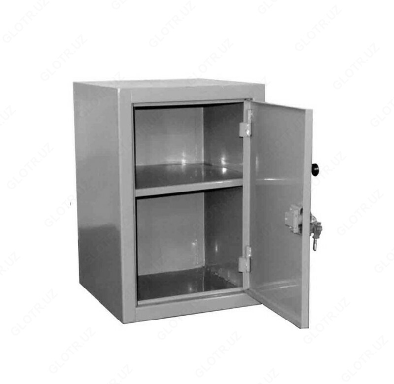ШКАФ МЕТАЛЛИЧЕСКИЙ ОДНОСЕКЦИОННЫЙ ДЛЯ ДОКУМЕНТОВ СО ВСТРОЕННЫМ ЗАМКОМ