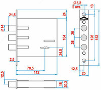  Врезной замок Эльбор КРЕМЕНЬ 1.04.02 3 класс (Россия)
