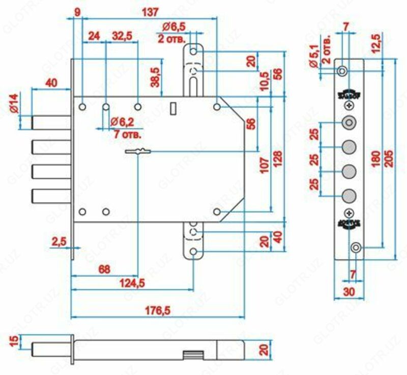  Врезной замок Эльбор БАЗАЛЬТ 1.05.03 4 класс Только в розницу