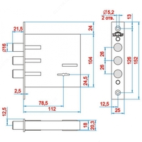 Врезной замок Эльбор ReX 1.3 3 класс - 157 000 сум