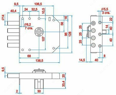 Накладной замок Эльбор БАЗАЛЬТ 1.05.51 МА 4 класс Только в розницу