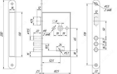 143 000 сум / шт. Врезной сувальдный замок Меттэм ЗВ9 902.0.0 (Производство Россия)