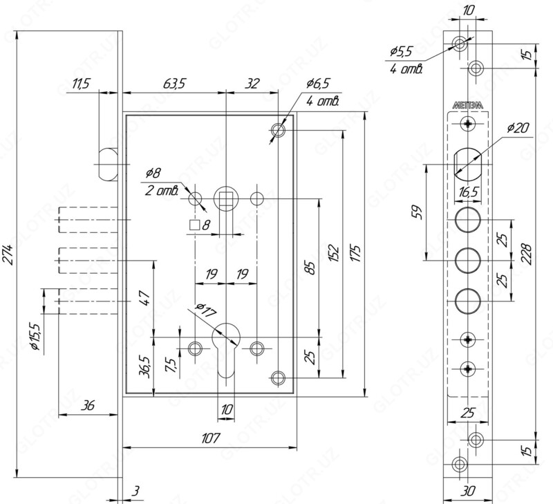 ЗАМОК МЕТТЭМ ЗВ4 713.0.0 (ПР-ВО РОССИЯ) - 144 000 сум