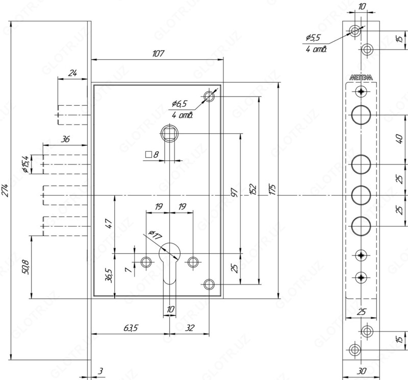  ЗАМОК МЕТТЭМ ЗВ1 712.0.0 (ПР-ВО РОССИЯ) - 