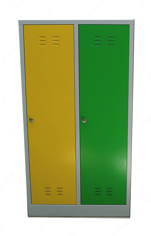 Шкаф металлический для одежды детский 2х дверный