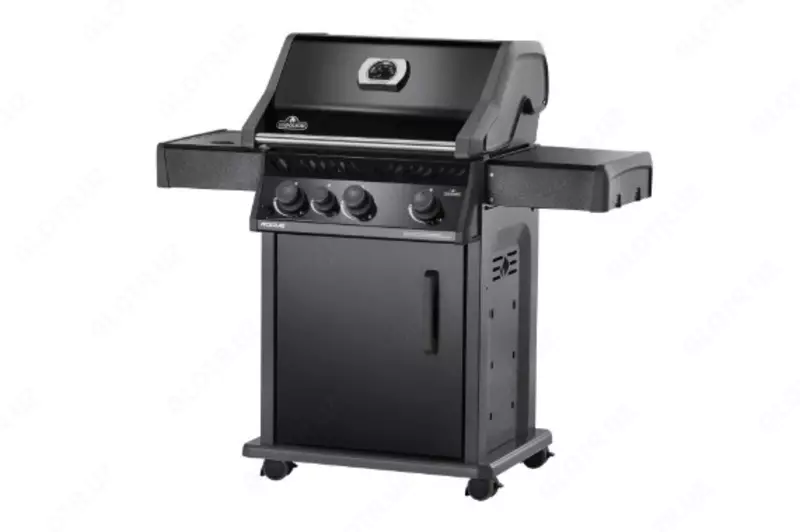 Портативный газовый гриль на пропане с боковой горелкой Rogue — 425 (чёрный)