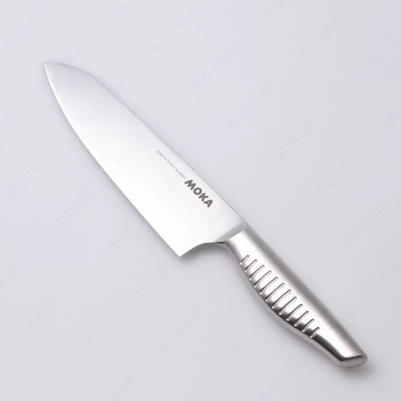 MOKA Santoku knife MK-02 Японский нож молибден-ванадиевая сталь Длина лезвия 180 мм