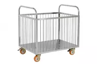 Тележка грузовая для мокрого белья  нержавеющая сталь