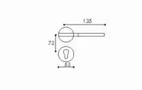  Дверная ручка NBLB32  Китай - 