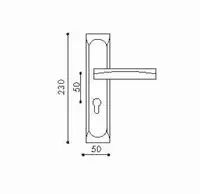  Дверная ручка NBLB47  Китай - 
