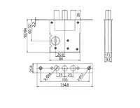  Врезной замок NBLB06  Китай Только в розницу