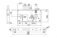  Врезной замок NBLB02  Китай Только в розницу