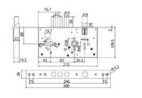  Врезной замок NBLB01  Китай ООО «RESTOB»