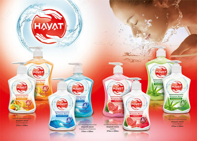 Антибактериальное Жидкое мыло " HAYAT" . Мультифрукт. 275 мл.