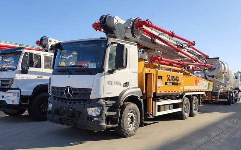 АВТОБЕТОНОНАСОС   XCMG HB50V  50 МЕТРОВЫЙ ШАССИ МЕРСЕДЕС БЕНС
