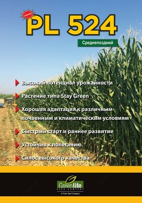 от 1 500 000 сум / упаковка Семена кукурузы PL 524